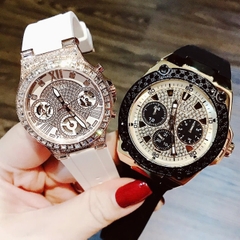 Guess Rigor |Cặp Đôi |Multifunction |Đính Đá |Dây Sillicone |Size 43x36mm