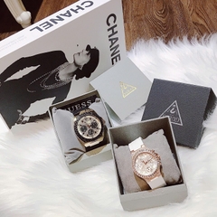 Guess Rigor |Cặp Đôi |Multifunction |Đính Đá |Dây Sillicone |Size 43x36mm