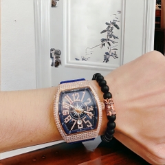 Hanboro Franck Muller |Nam Giới |Rose Gold |Dây Cao Su |Máy Cơ (Tự Động) |Size Lớn 44x55mm