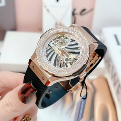 Hanboro Máy Lộ Cơ |Nữ Giới |Dây Silicone |Rose Gold |Máy Cơ (Automatic) |Size 36mm