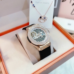 Hanboro Máy Lộ Cơ |Nữ Giới |Dây Silicone |Rose Gold |Máy Cơ (Automatic) |Size 36mm