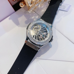Hanboro Máy Lộ Cơ |Nữ Giới |Dây Silicone |Trắng Silver |Máy Cơ (Automatic) |Size 36mm