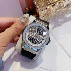 Hanboro Máy Lộ Cơ |Nữ Giới |Dây Silicone |Trắng Silver |Máy Cơ (Automatic) |Size 36mm
