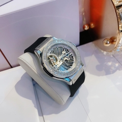 Hanboro Máy Lộ Cơ |Nữ Giới |Dây Silicone |Trắng Silver |Máy Cơ (Automatic) |Size 36mm