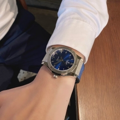 Hublot Classic Fusion |Nam Giới |Silver |Dây Da Xanh Bọc Cao Su |Máy Cơ (Automatic) |Size 42mm