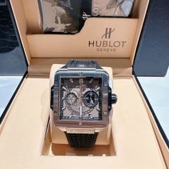 Hublot Square Bang Unico |Nam Giới |Mặt Vuông |Silver |Dây Silicone |Máy Pin (Máy Quartz) |Size 42x42mm