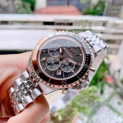 Michael Kors Bayville Chronograph |Nam Giới |Mặt Đen |Dây Kim Loại |Máy Pin |Size Lớn 44mm