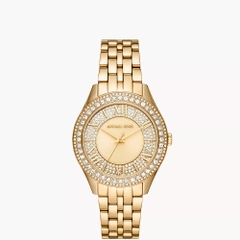 Michael Kors Harlowe |Nữ Giới |Vàng Gold |Đính Đá |Dây Kim Loại |Máy Pin |Size Lớn 38mm