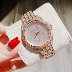 Michael Kors Lauryn |Nữ Giới |Full Đá |Dây Kim Loại Rose Gold |Máy Pin (Quartz) |Size 38mm