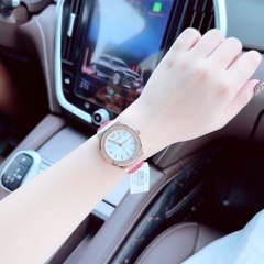 Michael Kors Lennox |Nữ Giới |Đá Rose Gold |Dây Da Đỏ |Máy Pin (Máy Quartz) |Size Lớn 37mm