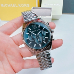 Michael Kors Lexington |Nam Giới |Mặt Đen |Dây Kim Loại Silver |Máy Pin |Size Lớn 45mm