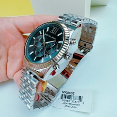 Michael Kors Lexington |Nam Giới |Mặt Đen |Dây Kim Loại Silver |Máy Pin |Size Lớn 45mm