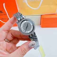 Michael Kors Mini Darci |Nữ Giới |Đá Trắng Silver |Dây Kim Loại |Máy Pin (Quartz) |Size Vừa 33mm