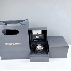 Daniel Gorman Mặt Oval |Nam Giới |Dây Silicone Đen |Máy Cơ (Automatic) |Size 45x53mm