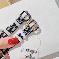 Dior Malice Xám |Nữ Giới |Dây Da Logo |Mặt Chữ Nhật |Máy Pin (Quartz) |Size 30x34mm