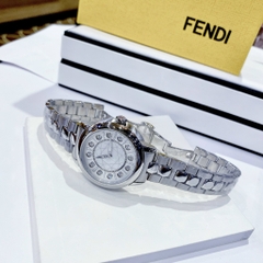 Fendi IShine |Nữ Giới |Dây Đeo Kim Loại |Mặt Trắng Silver |Máy Pin (Quartz) |Size 33mm