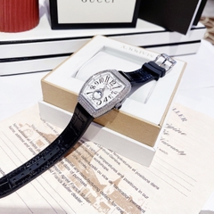 Frank Muller Vanguard |Nữ Giới |Mặt Oval Đính Full Đá Silver |Máy Pin (Quartz) |Size 32x42mm