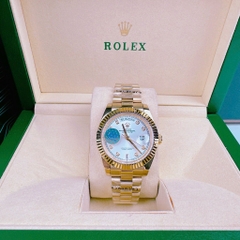 Rolex 2 Lịch |Nam Giới |Mặt Trắng |Niềng Khía |Dây Kim Loại Vàng |Máy Cơ (Automatic) |Size 41mm