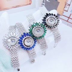 Royal Crown Đính Pha Lê Trắng |Nữ Giới |Dây Kim Loại Đính Đá |Máy Pin (Quartz) |Size 38mm