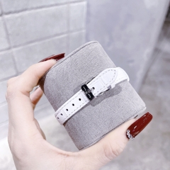 Royal Crown Mặt Oval |Nữ Giới |Đính Đá |Dây Da Trắng |Máy Pin (Quartz) |Size 24x30mm