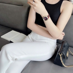 Versace Shadov |Nữ Giới |Mặt Tròn |Vàng Gold |Dây Da Đỏ |Máy Pin (Quartz) |Size 38mm