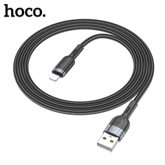 Cáp dữ liệu sạc tự ngắt Hoco U117 dài 1m dành cho iPhone có đèn báo