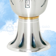 Chén Lễ Italy mạ vàng CLXV325 Mẫu Hào quang thánh giá 16.5cm