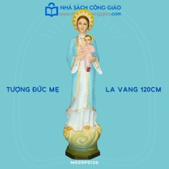 Tượng Đức Mẹ La Vang 120cm Xanh (Đức Mẹ Áo Dài)