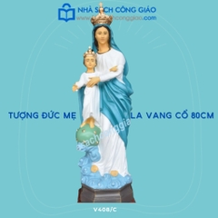 Tượng Đức Mẹ La Vang cổ 80cm Xanh