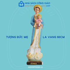 Tượng Đức Mẹ La Vang Xanh 60cm (Đức Mẹ Áo Dài)