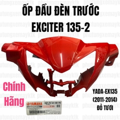 [Chính hãng Yamaha]YADA-EX135(11-14)-Đỏ tươi-2 Ốp đầu đèn trước