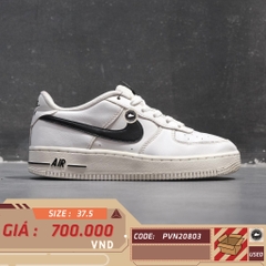 NIKE AIR FORCE 1 LOW AN20 WHITE BLACK (GS) CT7724-100 SIZE 37.5 GIÀY 2HAND CHÍNH HÃNG PVN20803