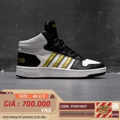 2hand Adidas neo Hoops 2.0 Mid 'White Blue Gold' H01197 SIZE 40 2/3 PVN11807