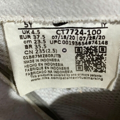 NIKE AIR FORCE 1 LOW AN20 WHITE BLACK (GS) CT7724-100 SIZE 37.5 GIÀY 2HAND CHÍNH HÃNG PVN20803