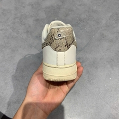 NIKE AIR FORCE 1 '07 'PHANTOM IVORY SNAKESKIN' DD8959 002 SIZE 38 GIÀY 2HAND CHÍNH HÃNG PVN20681
