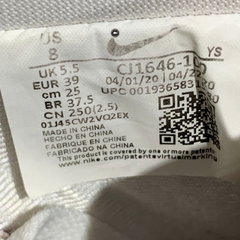 Nike Air Force 1 Low White Iridescent Swoosh CJ1646-100 SIZE 39 GIÀY 2HAND CHÍNH HÃNG PVN20711