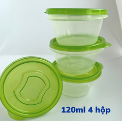 Bộ 4 hộp nhựa cao cấp 120ml Oneplus TP301 đựng thực phẩm, Made in Korea