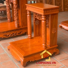 Bàn thờ Ông Địa Thần Tài mái bằng cột tròn 61x69x87 cm