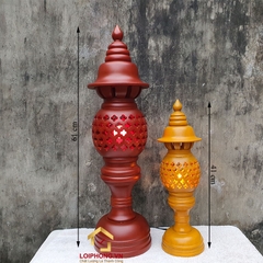 Đèn thờ gỗ cao 61 cm