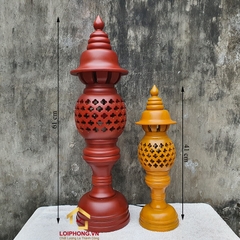 Đèn thờ gỗ cao 61 cm