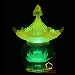 Đèn Thờ Pha Lê Cao Cấp Hình Cầu Mái Chùa Lưu Ly