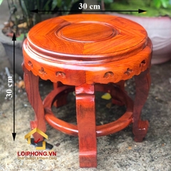 Đôn gỗ tròn gỗ hương 30x30 cm