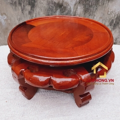 Ghế đôn gỗ tròn bằng gỗ hương đường kính 26 cm cao 16 cm