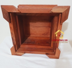 Đôn gỗ hương hoa sen 30x30 cm cao 20 cm