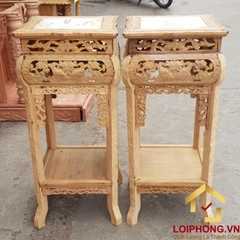 Đôn gỗ vuông bằng gỗ gụ cao cấp kích thước 38x38 cm cao 85 cm