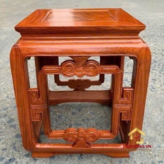 Đôn Gỗ Vuông Gỗ Hương Cao Cấp - Kích Thước 40x40 cm x Cao 57 cm