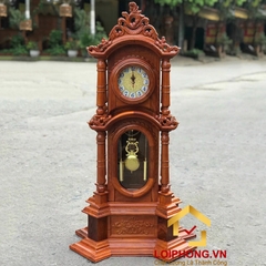 Đồng hồ gỗ tứ trụ sang trọng, cao cấp kích thước cao 105 cm x rộng 57 cm x sâu 35 cm