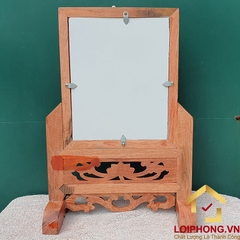 Khung ảnh thờ gỗ hương kiểu dáng đơn giản kích thước ảnh 20x25 cm