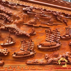 Tranh gỗ Thuận Buồm Xuôi Gió đẹp 107x217x6 cm