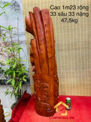 Tượng Đạt Ma Sư Tổ hàng long kích thước 123x33x33 cm